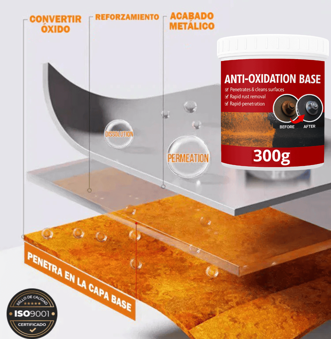 Oxitech™ - Base Para Oxido De 300g | Líbrate del óxido de cualquier objeto