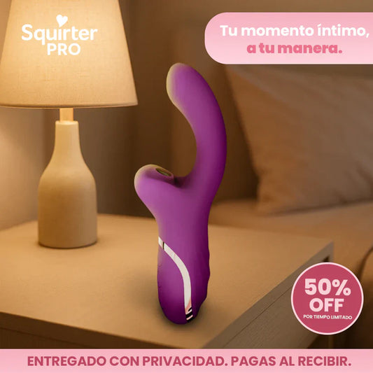 SquirterPRO™ DILDO l VIBRADOR EROTICO DE ULTIMA TECNOLOGIA