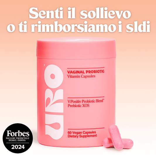 URO™ - Probiotici vaginali | Acquista 1 e ricevi 2 - 120 capsule