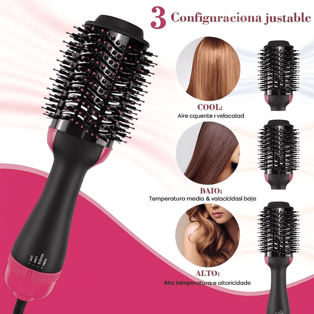 BellaLiss™ 3 em 1 - One Step | Cabello liso y radiante al instante