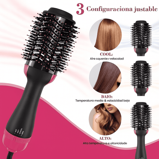 BellaLiss™ 3 em 1 - One Step | Cabello liso y radiante al instante