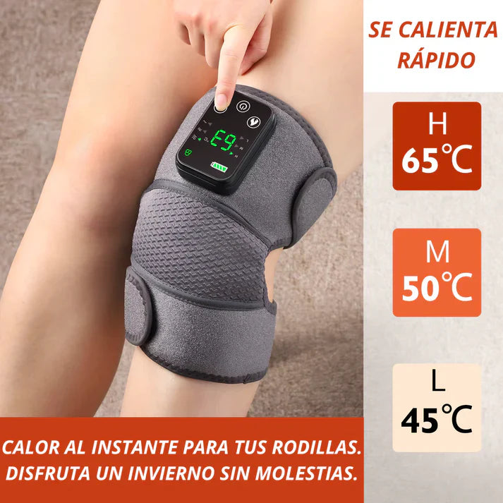 Masajeador Rodillera Térmico® 3 En 1 | Descansa y Alivia el Dolor Rápidamente