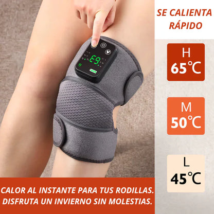 Masajeador Rodillera Térmico® 3 En 1 | Descansa y Alivia el Dolor Rápidamente