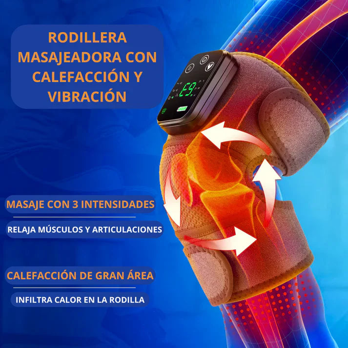 Masajeador Rodillera Térmico® 3 En 1 | Descansa y Alivia el Dolor Rápidamente